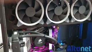 Racire PC gaming ALTANET Craiova PC gaming custom Craiova - sistem ALTANET cu racire Corsair si ventilatoare performante