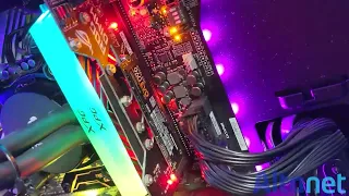 Detaliu PC gaming ALTANET Craiova PC gaming custom Craiova - detaliu placa video si RAM RGB ALTANET