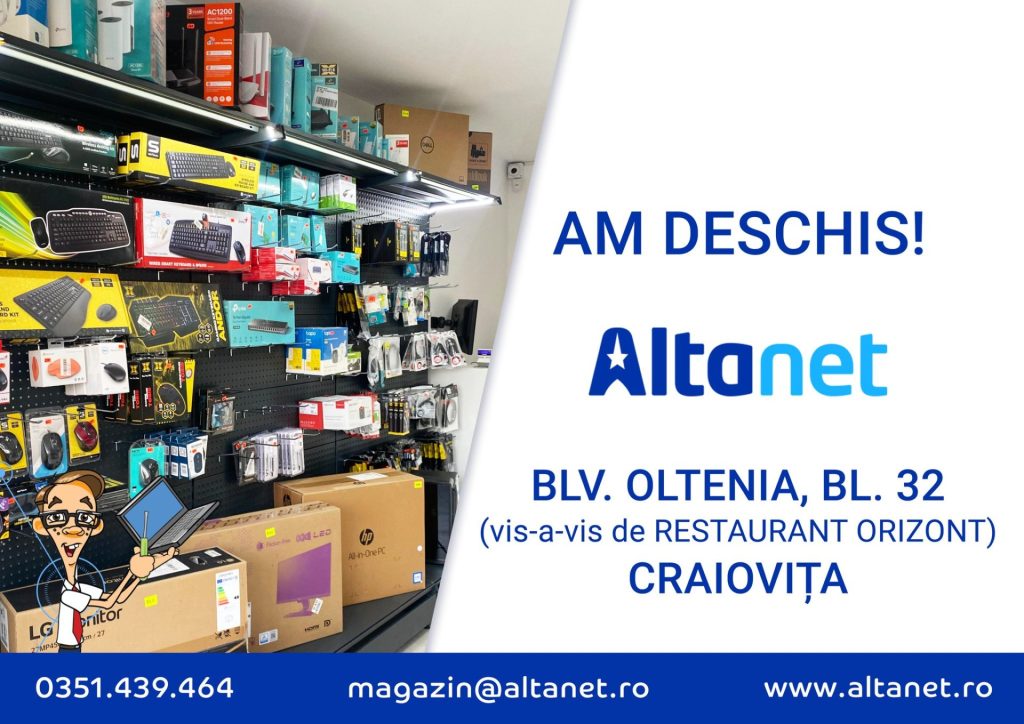 redeschidere magazin ALTANET Craiova interior