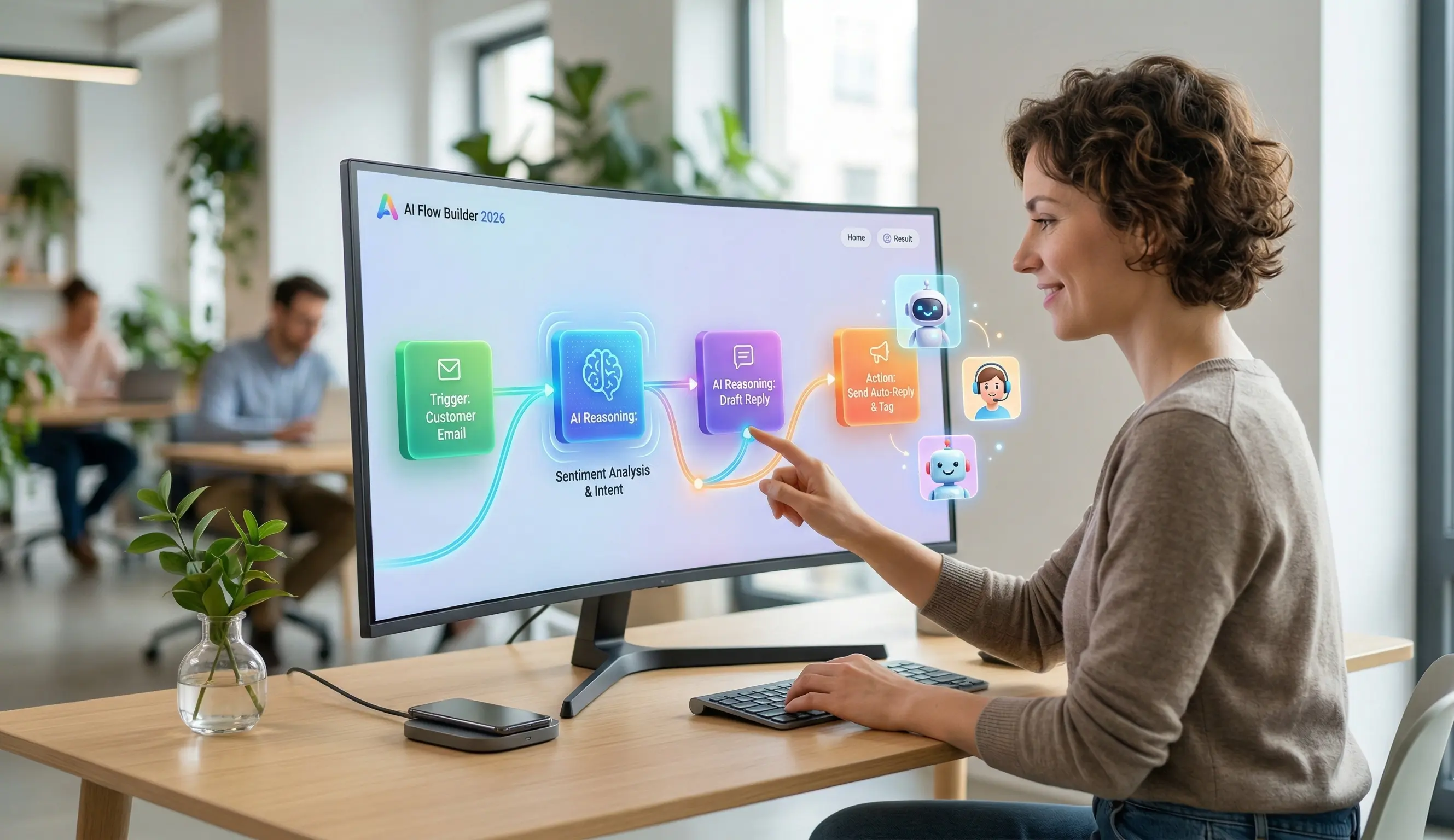 Agenti AI fara cod: Cum isi construieste oricine propriul robot de business