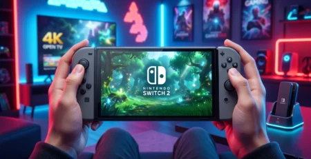 Reprezentare pentru **Nintendo Switch 2** si modul in care acest **gadget** redefineste **gamingul portabil** in 2026