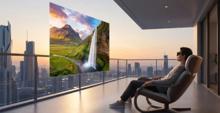 Reprezentare pentru Xreal 1S si modul in care acesti ochelari cu display HDR10 schimba divertismentul in 2026