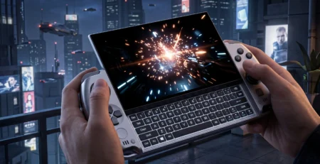 Vizualizare pentru GPD Win 5 si modul in care acest dispozitiv de buzunar ofera puterea unui desktop AAA in 2026
