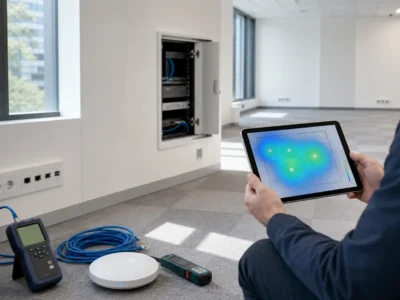 Afla cum sa realizezi un audit IT intr-un sediu nou. Verifica atent cablarea, prizele si energia inainte de a muta firma.